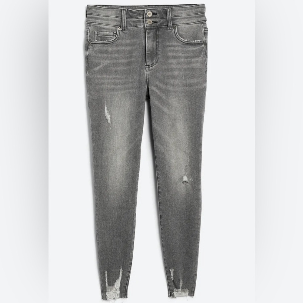 Kut From The Kloth Bhody Skinny High Rise Distressed Double Button Jean 0 Petite